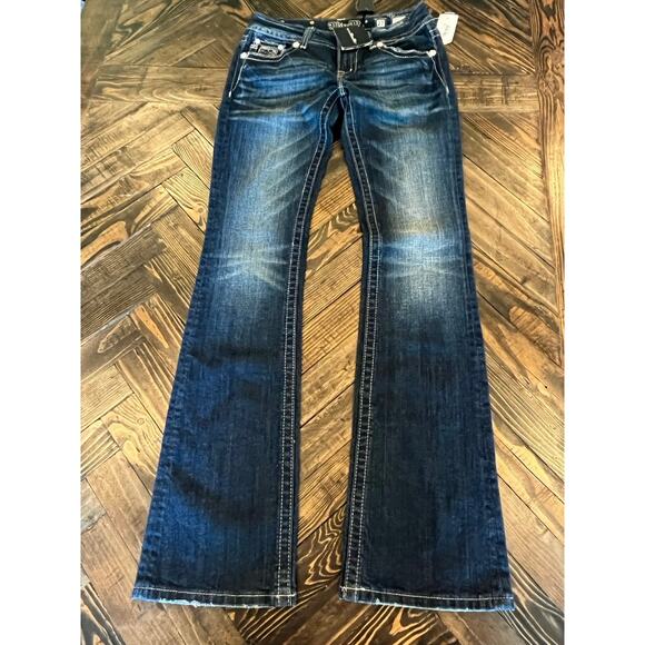 Miss Me Denim - NWT Miss Me Jeans Bootcut Women’s 27 Country Western Embellished Aztec Cowgirl